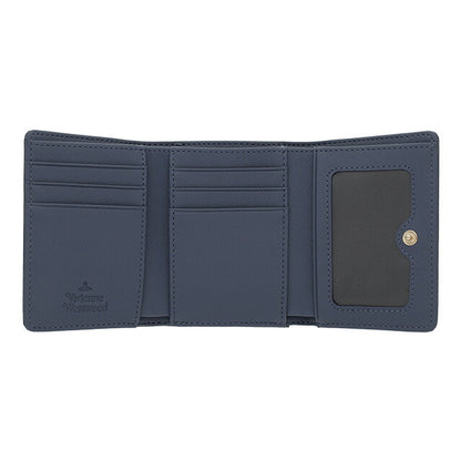 ヴィヴィアン・ウエストウッド 三つ折り財布 レディース ブランド Vivienne Westwood 5115002MW-S0021 DENIM BLUE ブルー ウォレット 高級 おしゃれ プレゼント 実用的