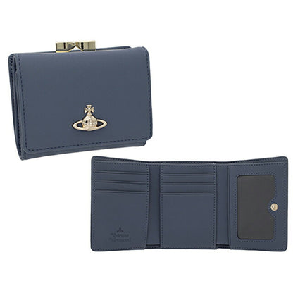 ヴィヴィアン・ウエストウッド 三つ折り財布 レディース ブランド Vivienne Westwood 5115002MW-S0021 DENIM BLUE ブルー ウォレット 高級 おしゃれ プレゼント 実用的