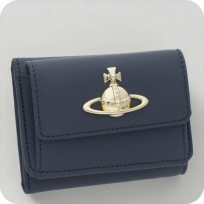 ヴィヴィアン・ウエストウッド 三つ折り財布 レディース ブランド Vivienne Westwood 5115002TW-S0021 DENIM BLUE ブルー ウォレット 高級 おしゃれ プレゼント 実用的