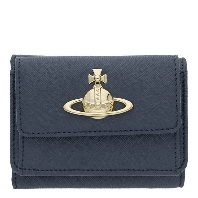 ヴィヴィアン・ウエストウッド 三つ折り財布 レディース ブランド Vivienne Westwood 5115002TW-S0021 DENIM BLUE ブルー ウォレット 高級 おしゃれ プレゼント 実用的