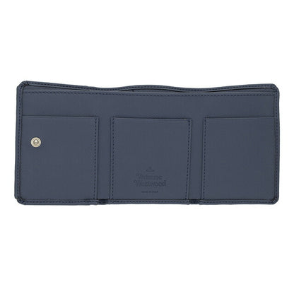 ヴィヴィアン・ウエストウッド 三つ折り財布 レディース ブランド Vivienne Westwood 5115002TW-S0021 DENIM BLUE ブルー ウォレット 高級 おしゃれ プレゼント 実用的