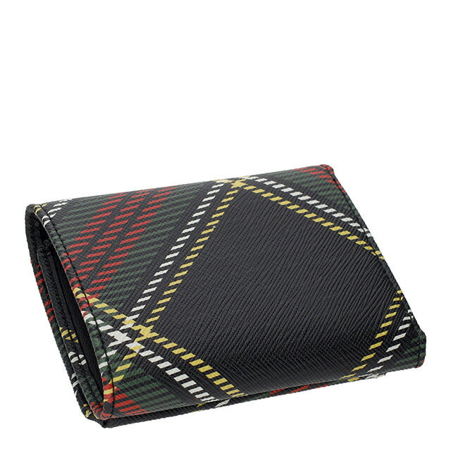 ヴィヴィアン・ウエストウッド 三つ折り財布 レディース ブランド Vivienne Westwood 5115002UW-S0022 CHELSEA TARTAN ブラック ウォレット 高級 おしゃれ プレゼント 実用的