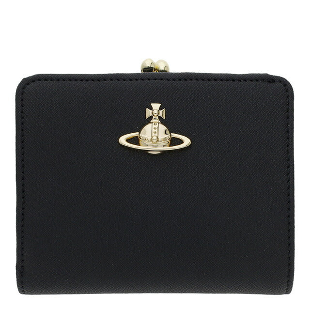 ヴィヴィアン・ウエストウッド 二つ折り財布 レディース ブランド Vivienne Westwood 5115002XW-S0021 BLACK ブラック ウォレット 高級 おしゃれ プレゼント 実用的