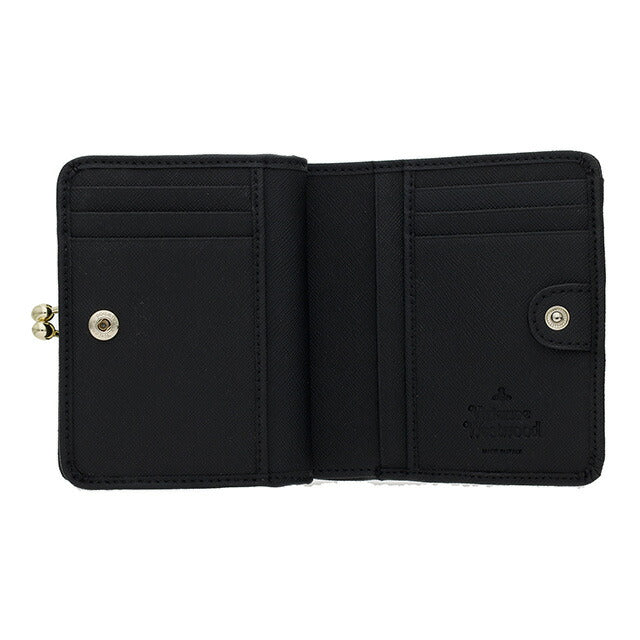 ヴィヴィアン・ウエストウッド 二つ折り財布 レディース ブランド Vivienne Westwood 5115002XW-S0021 BLACK ブラック ウォレット 高級 おしゃれ プレゼント 実用的