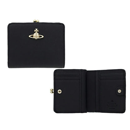 ヴィヴィアン・ウエストウッド 二つ折り財布 レディース ブランド Vivienne Westwood 5115002XW-S0021 BLACK ブラック ウォレット 高級 おしゃれ プレゼント 実用的