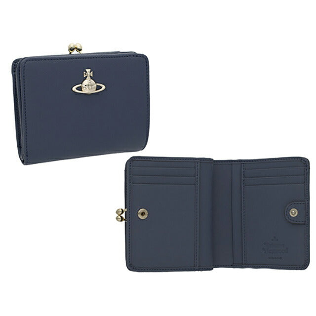 ヴィヴィアン・ウエストウッド 二つ折り財布 レディース ブランド Vivienne Westwood 5115002XW-S0021 DENIM BLUE ブルー ウォレット 高級 おしゃれ プレゼント 実用的