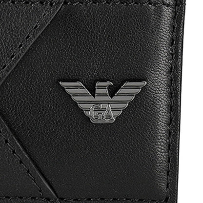 エンポリオ・アルマーニ カードケース メンズ ブランド EMPORIO ARMANI EM002776-AF19365 UC001 ブラック 定期入れ 高級 おしゃれ プレゼント 実用的