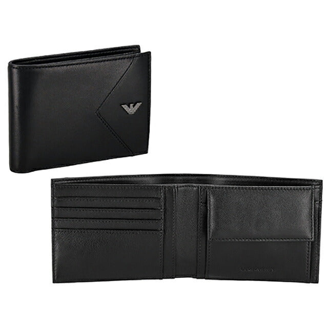 エンポリオ・アルマーニ 二つ折り財布 メンズ ブランド EMPORIO ARMANI