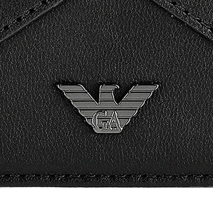 エンポリオ・アルマーニ カードケース メンズ ブランド EMPORIO ARMANI EM003602-AF19365 UC001 ブラック 定期入れ 高級 おしゃれ プレゼント 実用的
