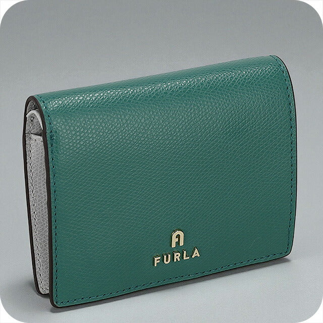 フルラ 二つ折り財布 レディース ブランド FURLA レザー WP00304-ARE000 4349S グリーン/グレー ウォレット 高級 おしゃれ プレゼント 実用的