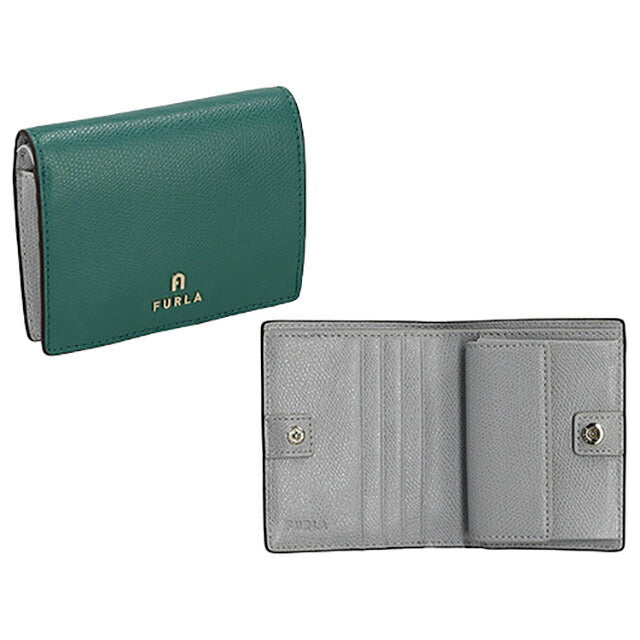 フルラ 二つ折り財布 レディース ブランド FURLA レザー WP00304-ARE000 4349S グリーン/グレー ウォレット 高級 おしゃれ プレゼント 実用的
