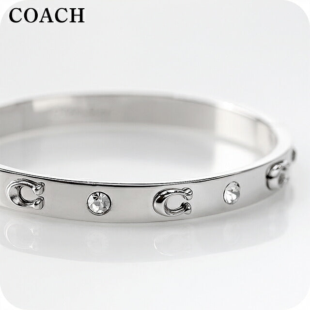 コーチ バングル レディース ブランド COACH ロゴ 455892 RHO 030 シルバー アクセサリー 455892RHO030