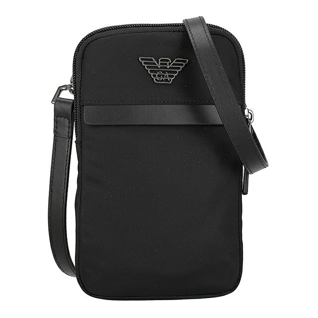 Emporio Armani 单肩包男士品牌 EMPORIO ARMANI 中国 EM001809-AF13454 UC001 黑色斜挎包品牌奢华时尚礼物男士实用酷炫