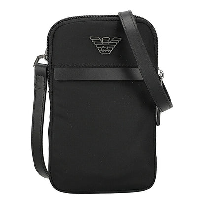 Emporio Armani 单肩包男士品牌 EMPORIO ARMANI 中国 EM001809-AF13454 UC001 黑色斜挎包品牌奢华时尚礼物男士实用酷炫