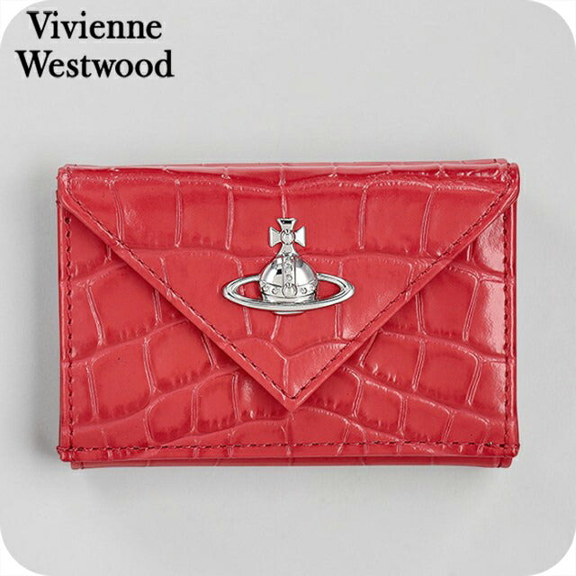 ヴィヴィアン・ウエストウッド 三つ折り財布 三折財布 レディース ブランド Vivienne Westwood China 5115002EW-L0098 CORAL レッド