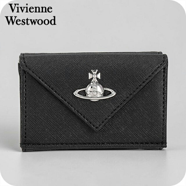 ヴィヴィアン・ウエストウッド 三つ折り財布 三折財布 レディース ブランド Vivienne Westwood CHINA 5115002EW-S0021 BLACK ブラック