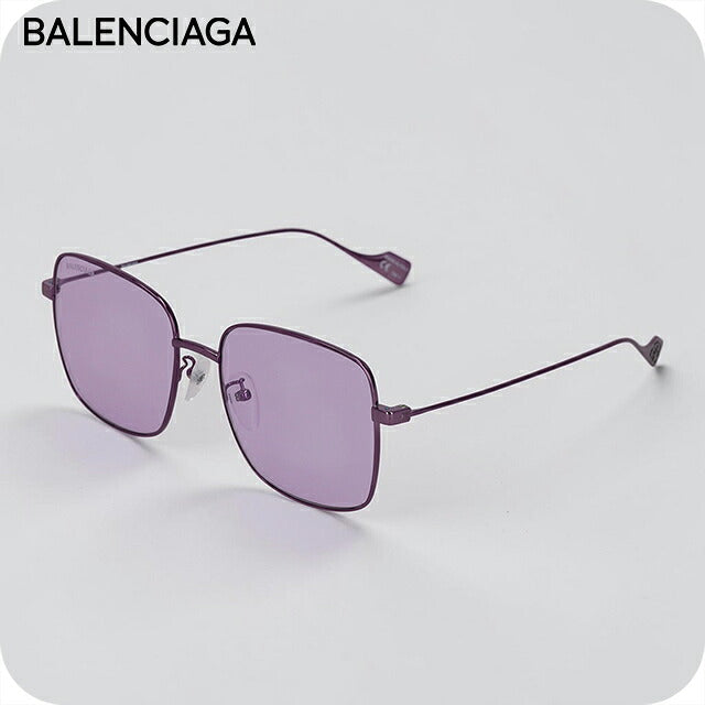 バレンシアガ サングラス メンズ レディース ブランド BALENCIAGA Italy BB0087SK 004 パープル