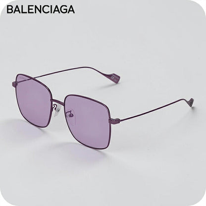 バレンシアガ サングラス メンズ レディース ブランド BALENCIAGA Italy BB0087SK 004 パープル