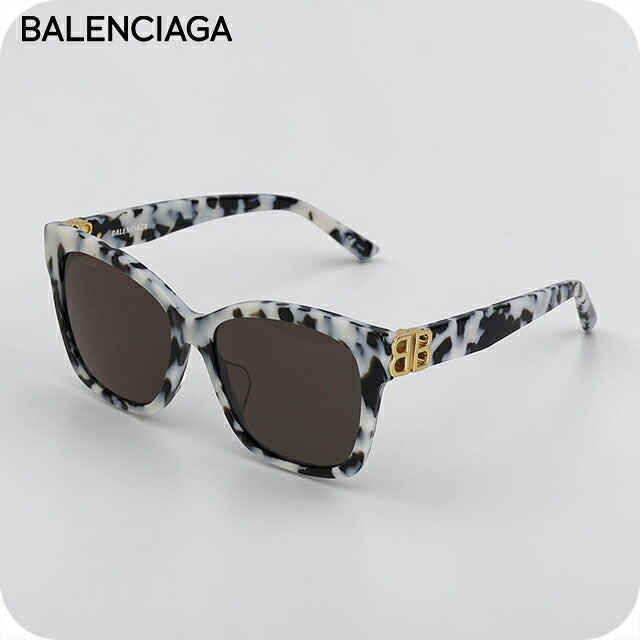 バレンシアガ サングラス レディース ブランド BALENCIAGA Italy BB0102SA 007 ブラック/ホワイト