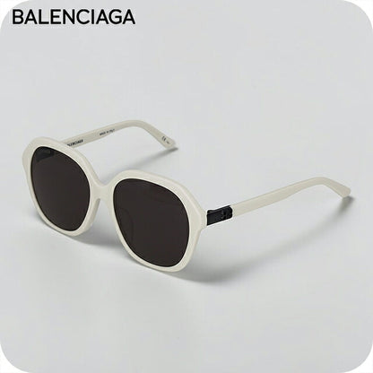 バレンシアガ サングラス レディース ブランド BALENCIAGA Italy BB0184SA 003 ホワイト