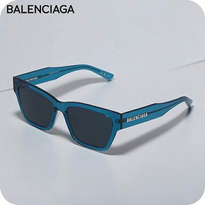 バレンシアガ サングラス レディース ブランド BALENCIAGA Italy BB0307SA 004 ブルー