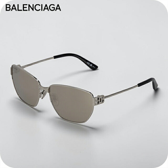 バレンシアガ サングラス メンズ レディース ブランド BALENCIAGA Japan BB0337SK 006 シルバー