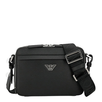 エンポリオ・アルマーニ ショルダーバッグ メンズ ブランド EMPORIO ARMANI China EM001186-AF13805 UC001 ブラック 斜めがけ ブランド 高級 おしゃれ プレゼント 男性 実用的 かっこいい