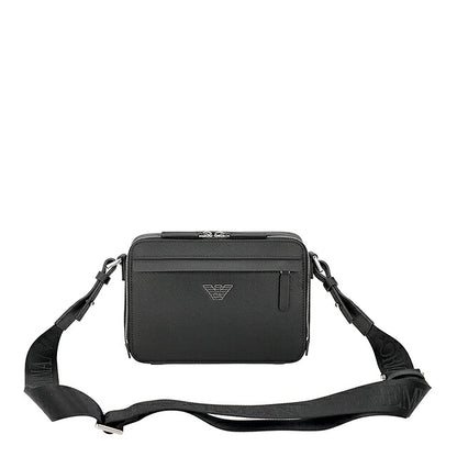 エンポリオ・アルマーニ ショルダーバッグ メンズ ブランド EMPORIO ARMANI China EM001186-AF13805 UC001 ブラック 斜めがけ ブランド 高級 おしゃれ プレゼント 男性 実用的 かっこいい