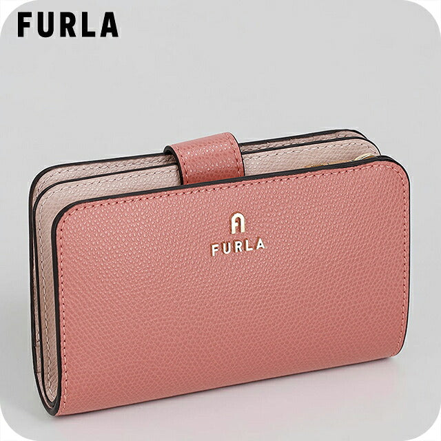 フルラ 二つ折り財布 二折財布 コンパクト レディース ブランド FURLA China WP00314-ARE000 4950S コーラルピンク ウォレット 高級 おしゃれ プレゼント 実用的