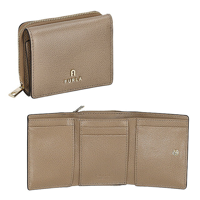 フルラ 三つ折り財布 三折財布 コンパクト レディース ブランド FURLA China WP00593-ARE000 1257S グレージュ ウォレット 高級 おしゃれ プレゼント 実用的
