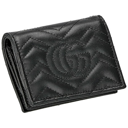 グッチ 二つ折り財布 メンズ ブランド GUCCI レザー 473922-CWC1N 1000 ブラック ウォレット 高級 おしゃれ プレゼント 実用的