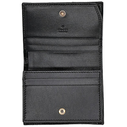 グッチ 二つ折り財布 メンズ ブランド GUCCI レザー 473922-CWC1N 1000 ブラック ウォレット 高級 おしゃれ プレゼント 実用的