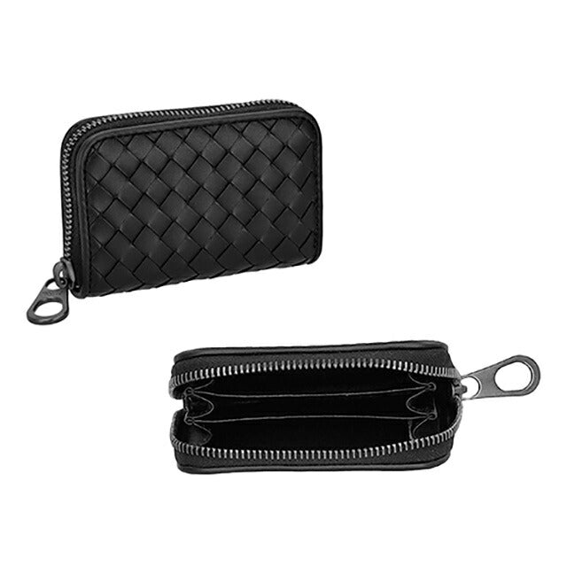 ボッテガ・ヴェネタ コインケース メンズ ブランド BOTTEGA VENETA レザー 473010-V47W1 1275 ブラック 小銭入れ 小さい 高級 おしゃれ プレゼント 実用的