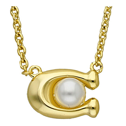 Coach Necklace Earrings Set Women&