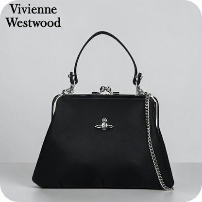 ヴィヴィアン ウエストウッド ハンドバッグ レディース ブランド Vivienne Westwood がま口 2WAY 4B010007W BLACK ビビアン 4B010007W-S0021-N401
