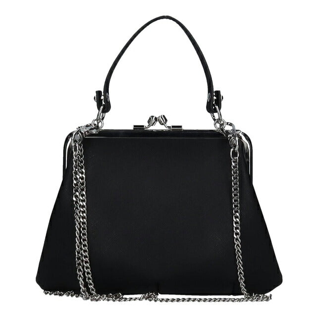 ヴィヴィアン ウエストウッド ハンドバッグ レディース ブランド Vivienne Westwood がま口 2WAY 4B010007W BLACK ビビアン 4B010007W-S0021-N401