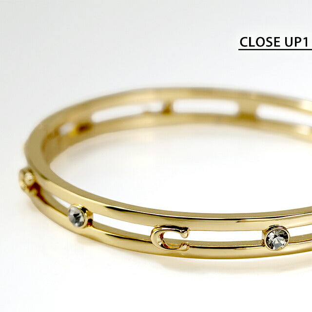 コーチ バングル レディース ブランド COACH ロゴ 506208GLD710 ゴールド アクセサリー 506208GLD710