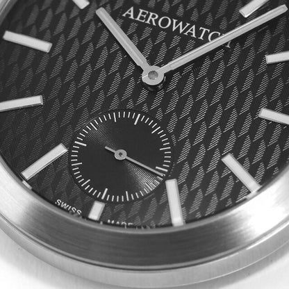 アエロウォッチ 手巻き 懐中時計 ブランド メンズ レディース 数量限定 AEROWATCH 50829-AA05 アナログ ブラック 黒 スイス製 50829-AA05
