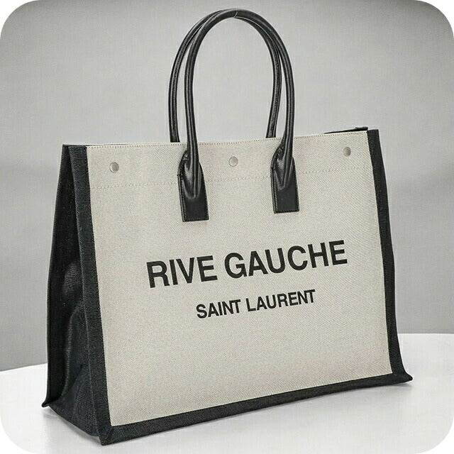 イヴ・サンローラン トートバッグ メンズ レディース ブランド Yves Saint Laurent 509415-FAAVU ホワイト/ブラック 509415FAAVU-9083