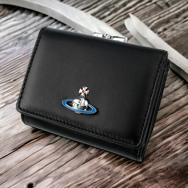 ヴィヴィアン ウエストウッド 財布 三つ折り財布 ユニセックス メンズ レディース がま口 小銭入れ Vivienne Westwood 51010018 L001L N403 ブラック 51010018-L001L-N403