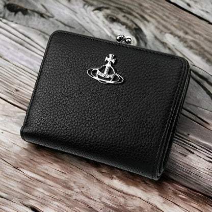 ヴィヴィアン ウエストウッド 財布 二つ折り財布 メンズ レディース がま口 小銭入れ Vivienne Westwood グレインレザー 51010020 L001J N401 ブラック 51010020-L001J-N401