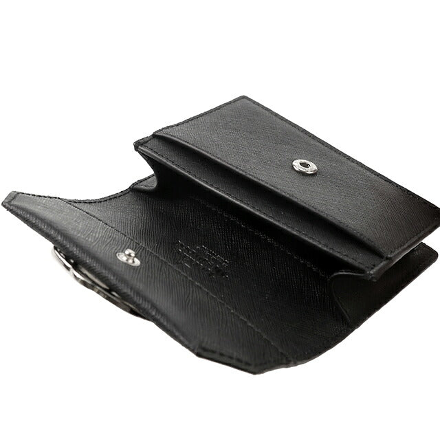 ヴィヴィアン ウエストウッド カードケース コンパクト レディース ブランド Vivienne Westwood SAFFIANO ロゴ 51040067 L001N N402 BLACK ビビアン 51040067-L001N-N402