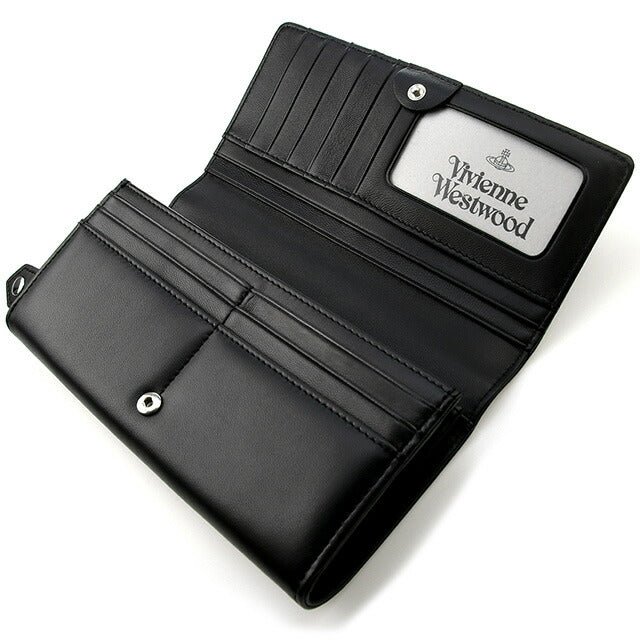 ヴィヴィアン ウエストウッド 財布 長財布 メンズ レディース 小銭入れ Vivienne Westwood EMMA 51060025 L001L N403 ブラック 51060025-L001L-N403