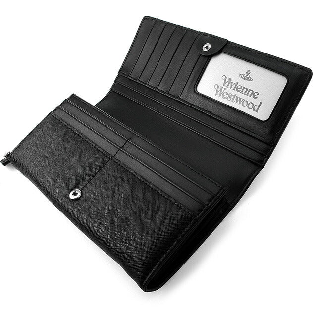 ヴィヴィアン ウエストウッド 財布 長財布 メンズ レディース 小銭入れ Vivienne Westwood ヴィクトリア 51060025 L001N N403 ブラック 記念品 ギフト 51060025-L001N-N403