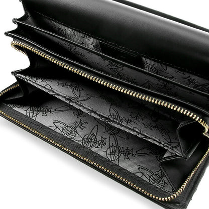 ヴィヴィアン ウエストウッド 財布 長財布 メンズ レディース 小銭入れ Vivienne Westwood ヴィクトリア 51060025 L001N N403 ブラック 記念品 ギフト 51060025-L001N-N403