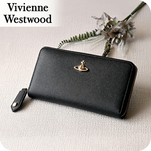 ヴィヴィアン ウエストウッド 長財布 メンズ レディース ブランド Vivienne Westwood ロゴ 5106005BW S000B N402 BLACK ビビアン 5106005BW-S000B-N402