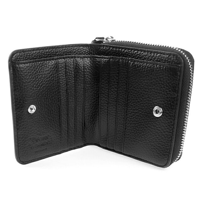 ヴィヴィアン ウエストウッド 二つ折り財布 二折財布 レディース Vivienne Westwood PU GRAIN レザーウォレット ロゴ 51080020U S000D N403 51080020U-S000D-N403