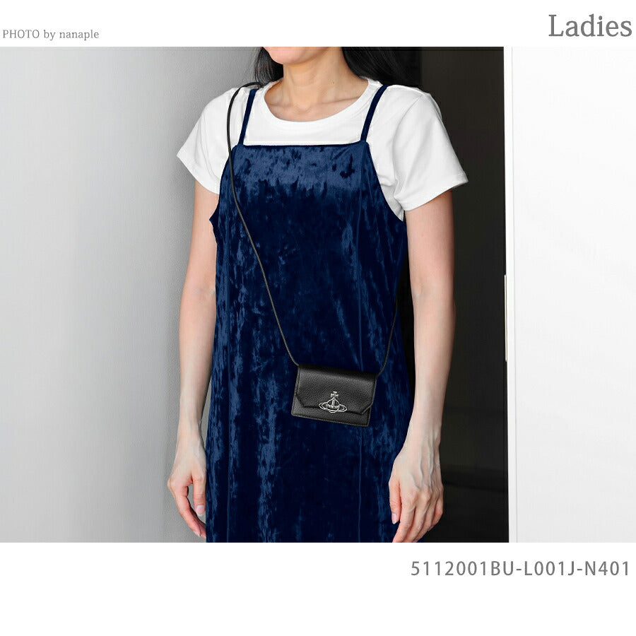 ヴィヴィアン ウエストウッド カードケース コンパクト レディース ブランド Vivienne Westwood ロゴ 5112001BU L001J N401 BLACK ビビアン 5112001BU-L001J-N401