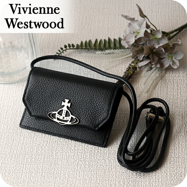 ヴィヴィアン ウエストウッド カードケース コンパクト レディース ブランド Vivienne Westwood ロゴ 5112001BU L001J N401 BLACK ビビアン 5112001BU-L001J-N401