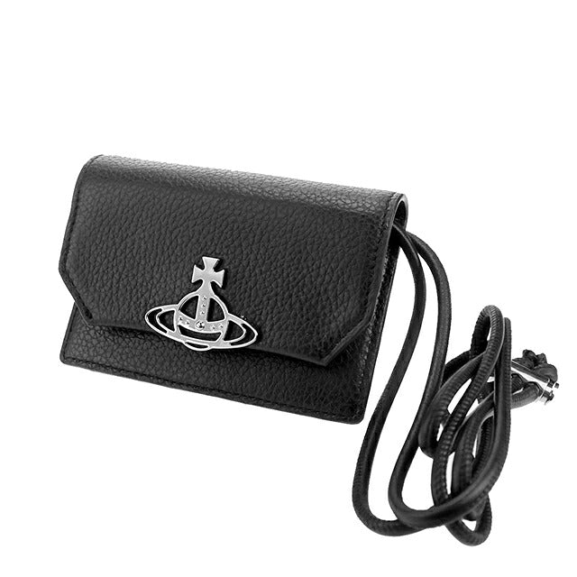 ヴィヴィアン ウエストウッド カードケース コンパクト レディース ブランド Vivienne Westwood ロゴ 5112001BU L001J N401 BLACK ビビアン 5112001BU-L001J-N401